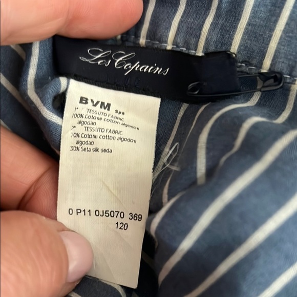 Les Copains Sz 36 Sleevles Snap Front Tie Front Dress - Picture 5 of 8